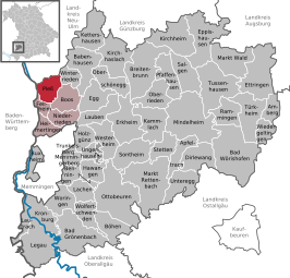 Kaart van Pleß (Beieren)