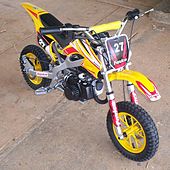 A two-stroke minibike Pocketbike dirtbike.jpg