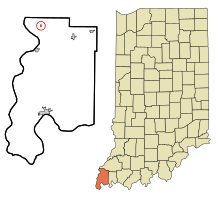 Location in the state of Indiana