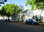 This building complex, which was erected shortly after 1860, originally formed part of a housing scheme for former slaves. The cottages have been restored.