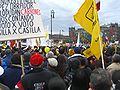 Concentração na Praça da Constituição por volta das 17:00 (23:00 UTC). A "posse" de Obrador está para começar.