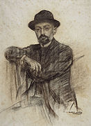 Miguel de Unamuno por Ramón Casas.