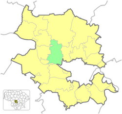 Location of Raudondvaris Eldership