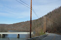 Southern part of Raystown Lake in Hopewell Township