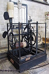 Clock from Salisbury Cathedral, ca. 1386 Salisbury Cathedral, medieval clock.JPG