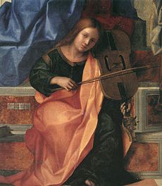 Bức tranh San Zaccaria Altarpiece của Giovanni Bellini, Venice 1505.