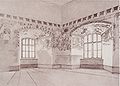 Sketch of the paintings inside Brandis Castle