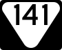 State Route 141 marker