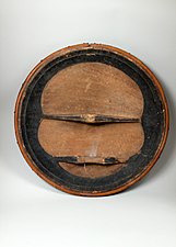Obverse side of a wooden Moro taming in the Metropolitan Museum of Art, c. 18th-19th century
