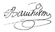 Signature de François Baucheton
