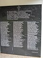 Plaque commemorating the victims thrown into a massive grave by Bosniak and Croat forces