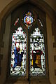 Stained glass in memory of William Chatteris and his wife, circa 1890, in Newtown.