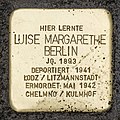 Stolperstein für Luise Margarethe Berlin (Alte Wallgasse 10)