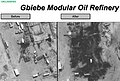 US-Aufklärungsbilder zum alliierten Luftangriff auf die vom IS kontrollierten Gbiebe-Ölraffinerie