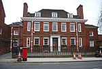 The Red House including Entrance Gateway, Railings and Side Brick Walls to Forecourt
