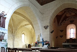 La nef et la chapelle de Lustrac