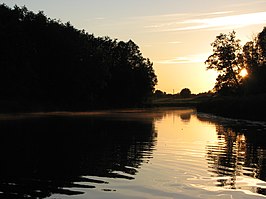 De rivier Velise bij Vigala-Vanamõisa