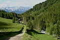 Bei der Edenhaus-Aste (Blick talauswärts in das Karwendel)