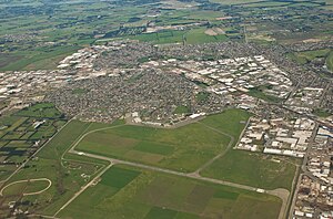 The former Wigram Aerodrome, which has since been converted into the Wigram Skies development