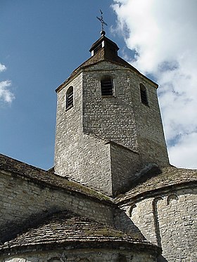 le clocher de l'église.
