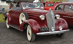 Cabriolet 1936 (Holden) en Nouvelle-Zélande.