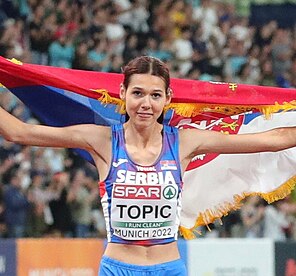 Angelina Topić bei den Europameisterschaften 2022 in München