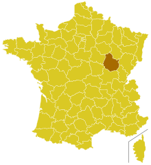 Locator map for Archdiocese of Dijon
