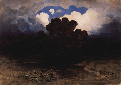 Branding en Wolken (1882), Russisch Museum (St. Petersburg)