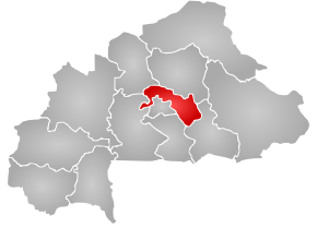 Poziția regiunii Regiunea Plateau-Central