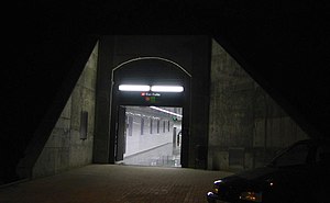 Entrance to Can Cuiàs station