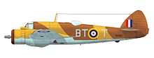Bristol Beaufighter Mk.Ic of the 252 Squadron RAF, 1942 Beaufighter 252 Squadron.jpg