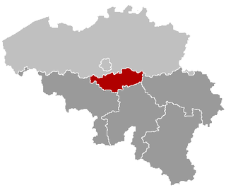 Poziția regiunii Brabantul Valon