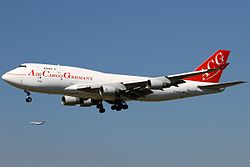 Boeing 747-400F der Air Cargo Germany
