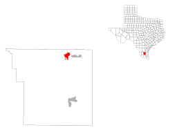 Falfurrias läge i Brooks County och Brooks Countys läge i Texas.