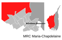 Location of Rivière-Mistassini