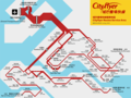 Route map of Cityflyer airport services