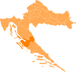 شهرستان در نقشهٔ کرواسی