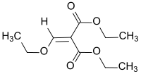 Strukturformel von Diethylethoxymethylenmalonat