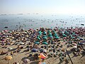 Durrës beach during the summer