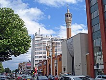 The EDL's first protest took place outside of the East London Mosque in Whitechapel in June 2009 East London Mosque.jpg