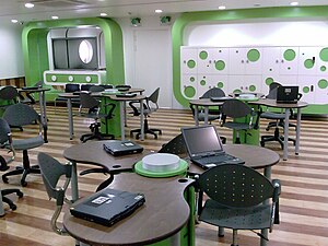 picture of an e-learning classroom