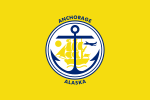 Flag of Anchorage, Alaska (an anchor)