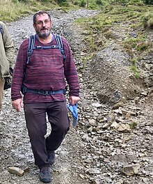 Günther Hießleitner beim Wandern im September 2017