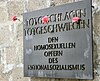 Gedenktafel für die Homosexuellen Opfer des Nationalsozialismus – Sachsenhausen