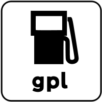 English: Symbol for PGL (in English, LPG or li...