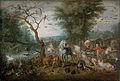 Jan Breughel, Rajská krajina, 1615