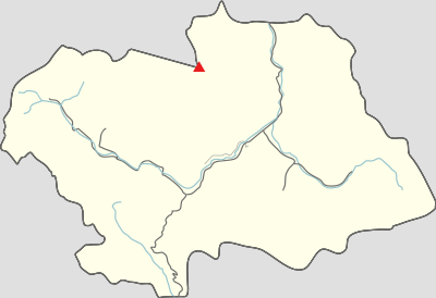 Location map Georgia Kazbegi District
