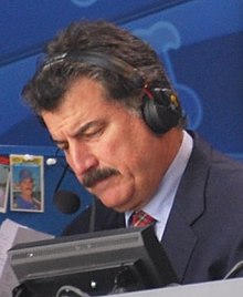 Hernandez broadcasting a Mets game at Citi Field in 2010 Keith Hernandez 2010 (cropped).jpg