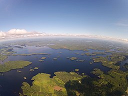 Luftbild av Konnivesi i juni 2015.