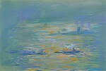 "La Tamise" (1900 ou 1901) pastel de Claude Monet (W P88)